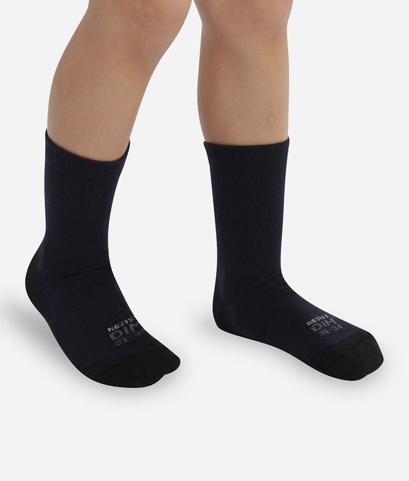 DIM 2er-Pack extra-haltbare Kindersocken in Marineblau/Schwarz - Ultra Resist