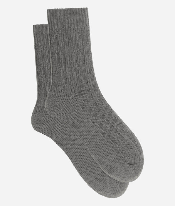 DIM Cocoon Fleece-Socken für Damen in Stahlgrau