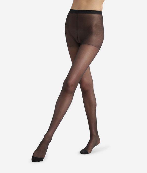 DIM Transparente Strumpfhose 20D mit Anti-Laufmaschen-Technologie in Schwarz - Ultra Resist