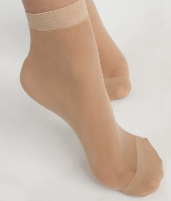 DIM 2er-Pack transparente Socken 20D mit Lycra® in Nude - Ultra Resist