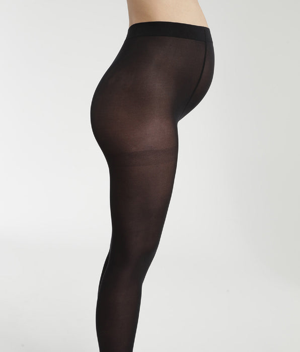 DIM Schwarze blickdichte Schwangerschaftsstrumpfhose 50D - DIM Style Mama