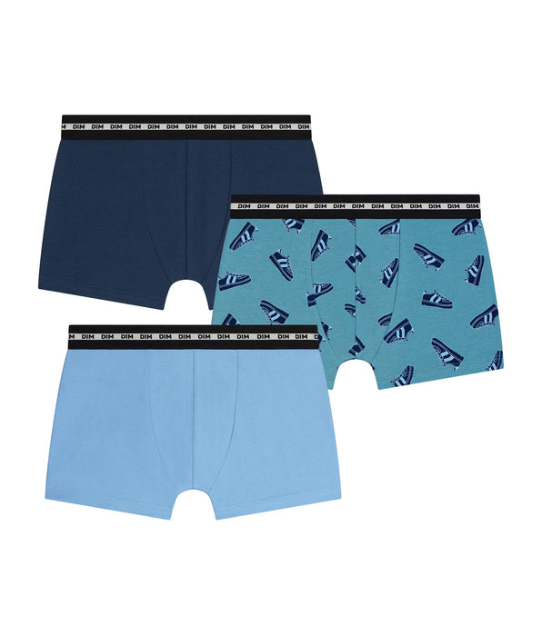 DIM 3er-Pack Boxershorts für Jungen aus Stretch-Baumwolle mit Streetwear-Motiven von EcoDim Mode
