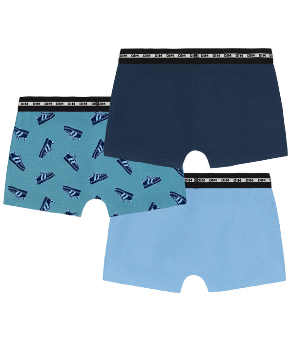 DIM 3er-Pack Boxershorts für Jungen aus Stretch-Baumwolle mit Streetwear-Motiven von EcoDim Mode