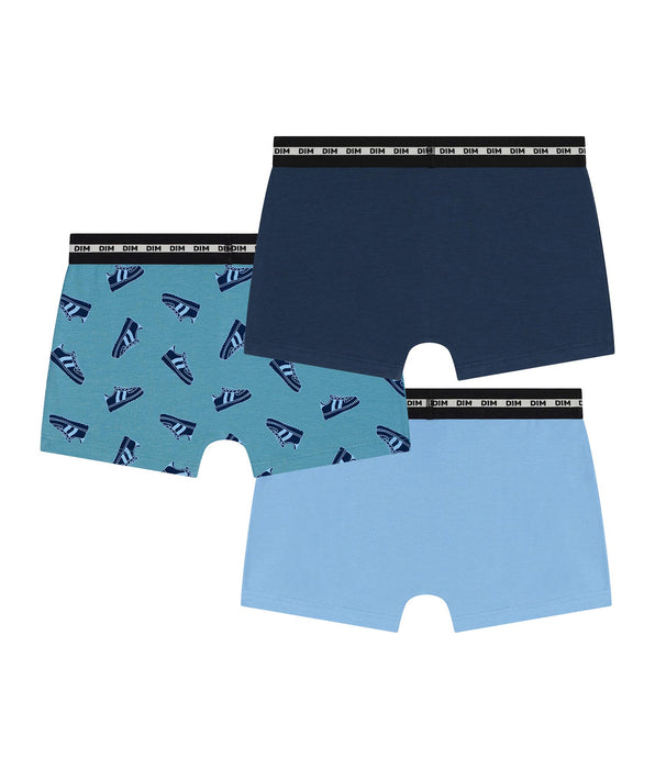 DIM 3er-Pack Boxershorts für Jungen aus Stretch-Baumwolle mit Streetwear-Motiven von EcoDim Mode