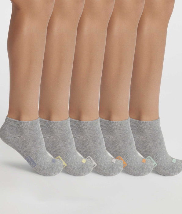 DIM 5er-Pack Unisex-Socken aus grauer Baumwolle – EcoDIM