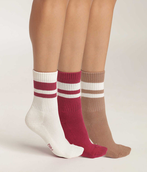 DIM 3er-Pack Socken aus Baumwolle Café – EcoDIM Sport