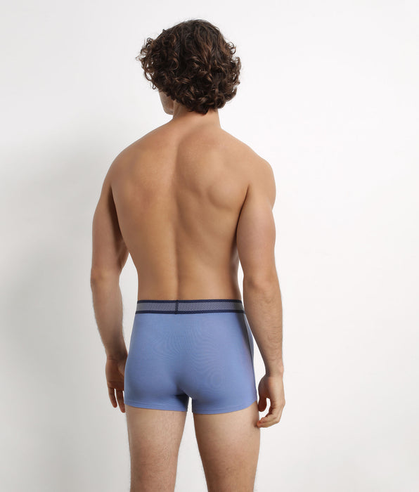 DIM Blau Maya Piqué Boxershorts aus Modal-Baumwolle - DIM Smart 