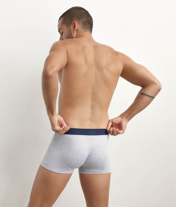 DIM Hellgraue Boxershorts aus Stretch-Baumwolle - DIM Fancy