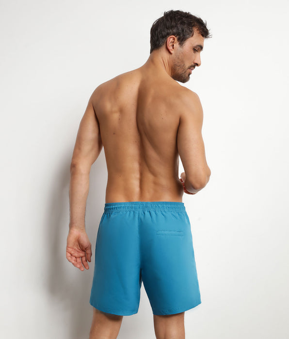 DIM Boxershorts für Männer in Blau mit Zitronenmuster von Dim Swimwear