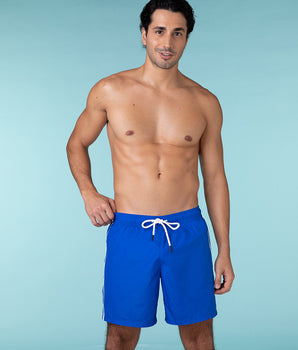 Ente-blaue Badeshorts