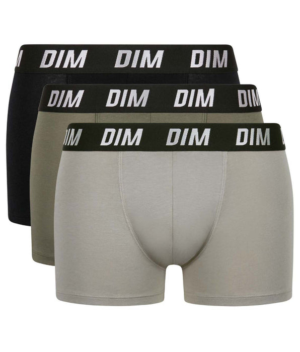 DIM 3er-Pack grün/schwarze Boxershorts mit Wärmeregulierung - Regul'Activ