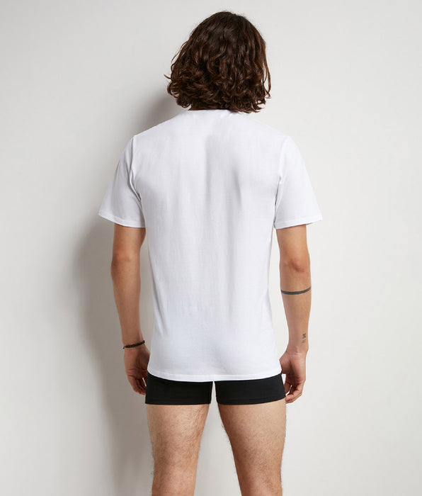 DIM 2er-Pack weiße T-Shirts mit Rundhals-Ausschnitt und Wärmeregulierung - Regul'Activ
