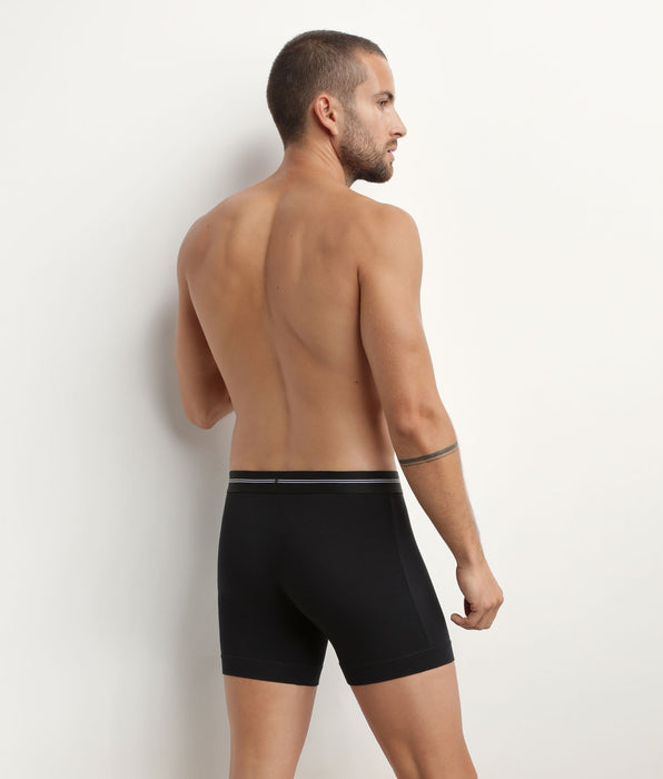 DIM Schwarze Boxershorts aus Mikrofaser - Icons Essentiel