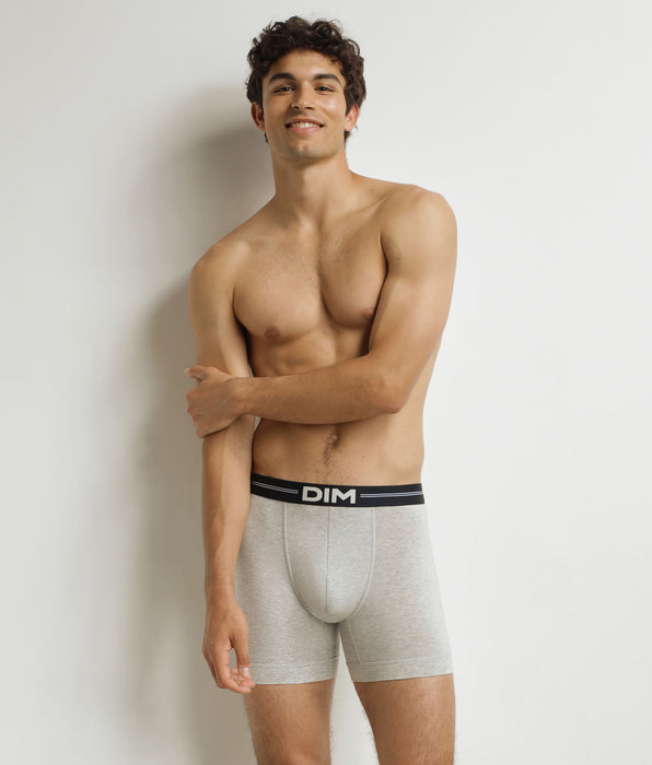 DIM Lange Boxershorts für Männer Grau meliert Dim Icons
