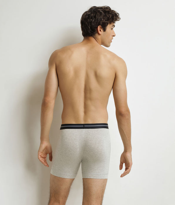 DIM Lange Boxershorts für Männer Grau meliert Dim Icons
