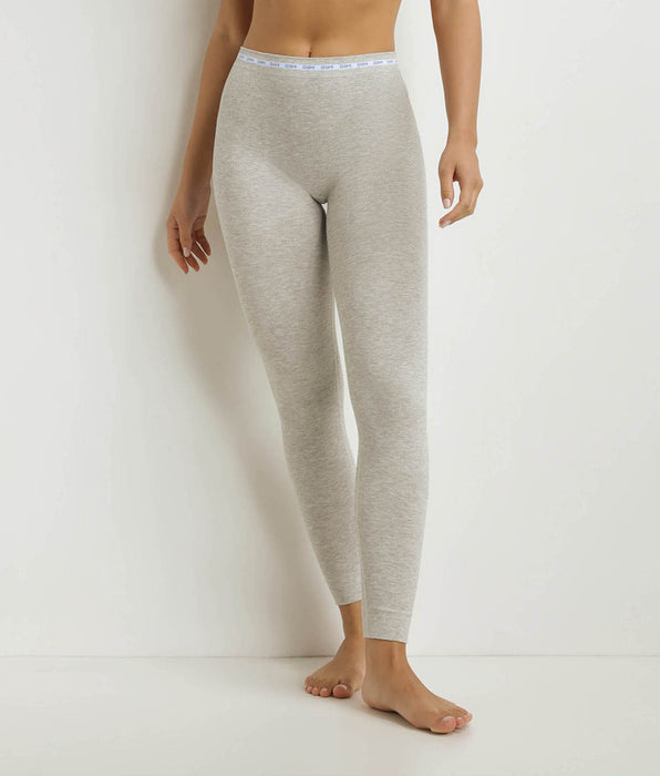 DIM Leggings für Frauen aus geripptem Stoff Grau meliert Dim Icons
