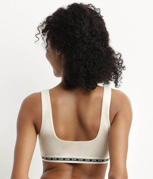 DIM Hellbeiges Bustier aus Mikrofaser - Icons Essentiel