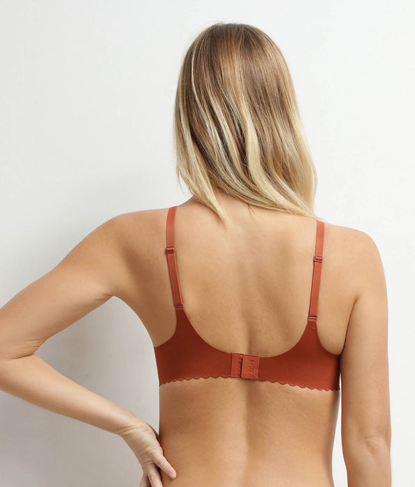 DIM BH mit Bügeln aus brauner Mikrofaser von Body Touch