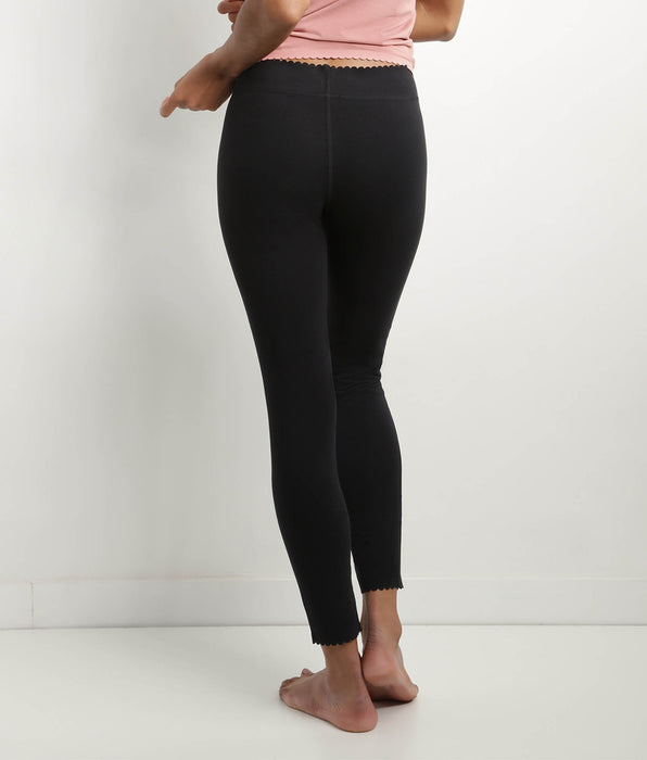 DIM Schwarze blickdichte Damen-Leggings aus Stretch-Baumwolle - Body Touch Easy