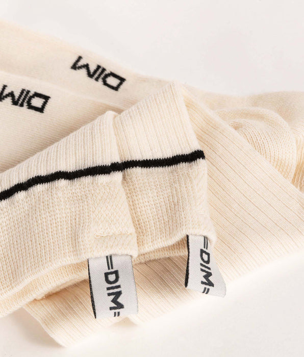 DIM 3er-Pack schwarze/graue Socken aus Baumwolle – EcoDim Sport