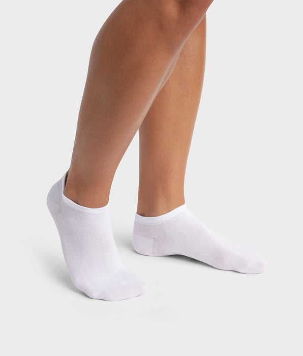 DIM 2er-Pack kurze weiße Herrensocken aus Bio-Baumwolle - DIM Good