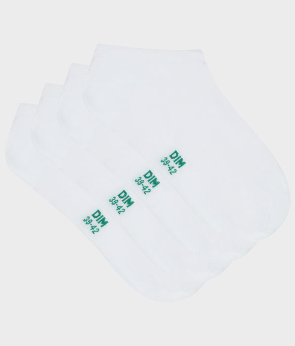 DIM 2er-Pack kurze weiße Herrensocken aus Bio-Baumwolle - DIM Good