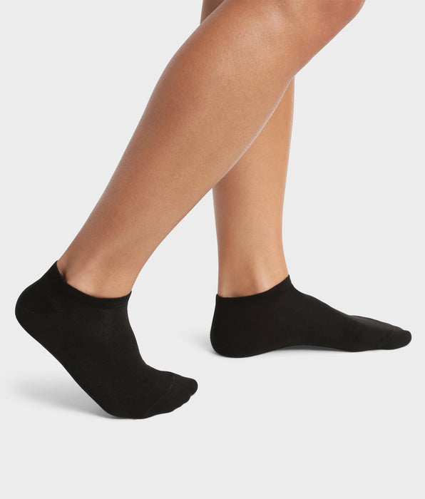 DIM 2er-Pack kurze schwarze Herrensocken aus Bio-Baumwolle - DIM Good