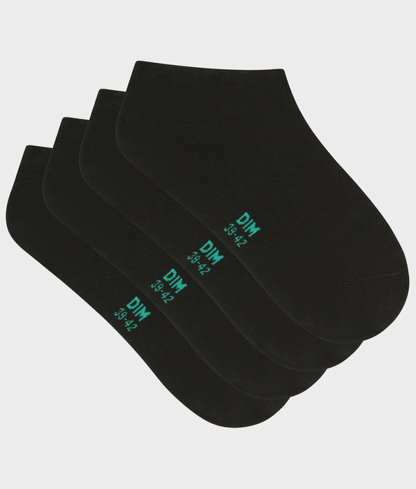 DIM 2er-Pack kurze schwarze Herrensocken aus Bio-Baumwolle - DIM Good