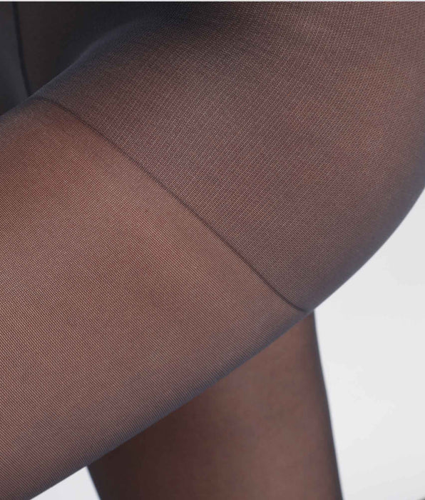 DIM Schwarze semi-transparente Strumpfhose aus recyceltem Garn - DIM Good