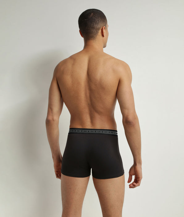 DIM 2er-Pack Herren-Boxershorts aus Bio-Baumwolle in Schwarz und Perlgrau Dim Good