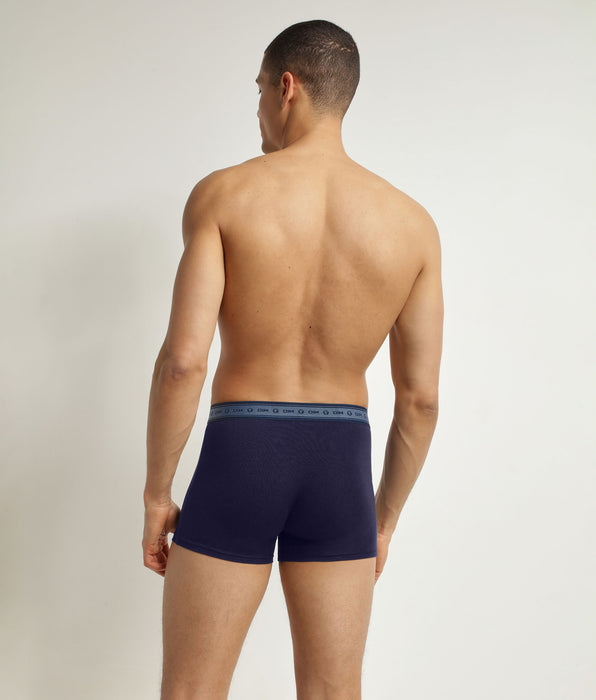 DIM 2er-Pack Herren-Boxershorts Rot Blau aus Bio-Baumwolle Dim Good