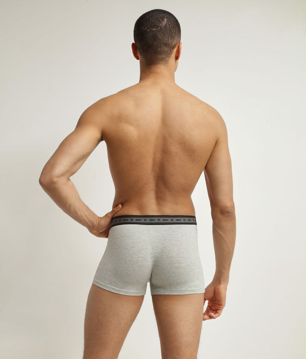 DIM 3er-Pack Herren-Boxershorts aus Bio-Baumwolle Black Grey Dim Good