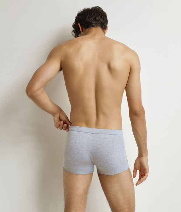 DIM Herren-Boxershorts aschgrau Classic Cotton
