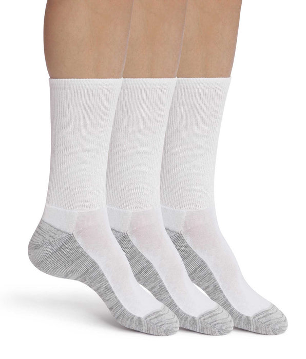 DIM Packung mit 3 Paar Herren-Baumwollsocken Weiß Grau EcoDim Sport