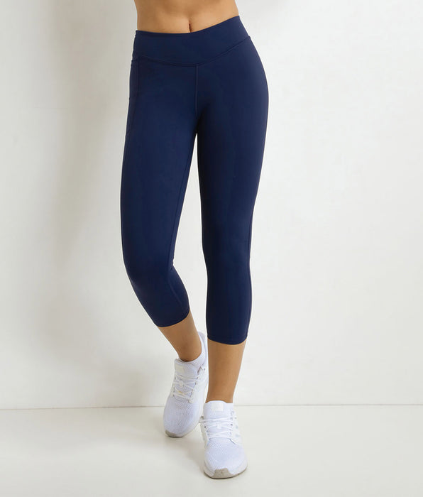 DIM Kurze Sportleggings für Frauen Nachtblau Dim Move