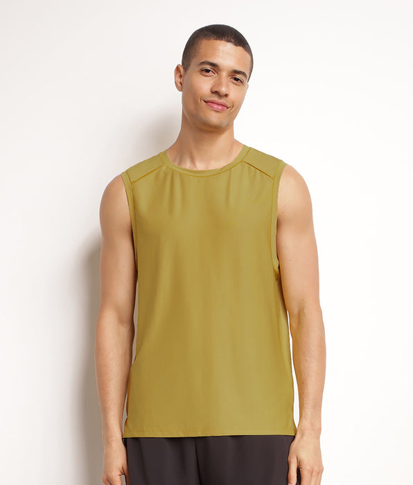 DIM Sport-Tanktop für Herren aus atmungsaktivem Material Olive Dim Move