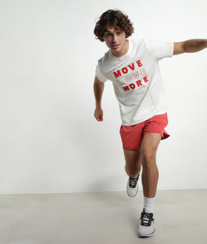 Dim Move Herren-Sportshorts aus luftigem Material in Rot