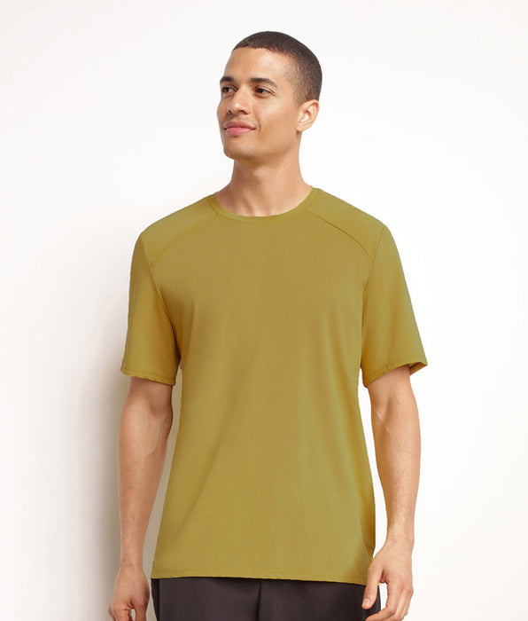 DIM Herren-Sport-T-Shirt aus atmungsaktivem Olive Dim Move-Stoff