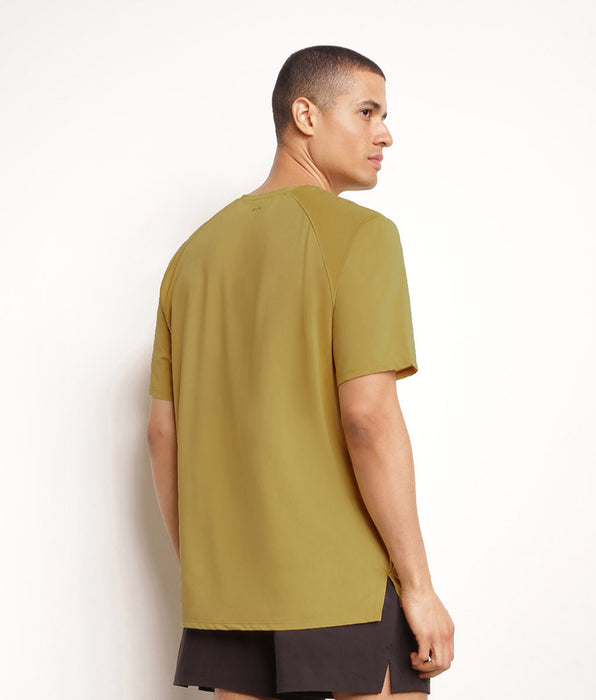 DIM Herren-Sport-T-Shirt aus atmungsaktivem Olive Dim Move-Stoff