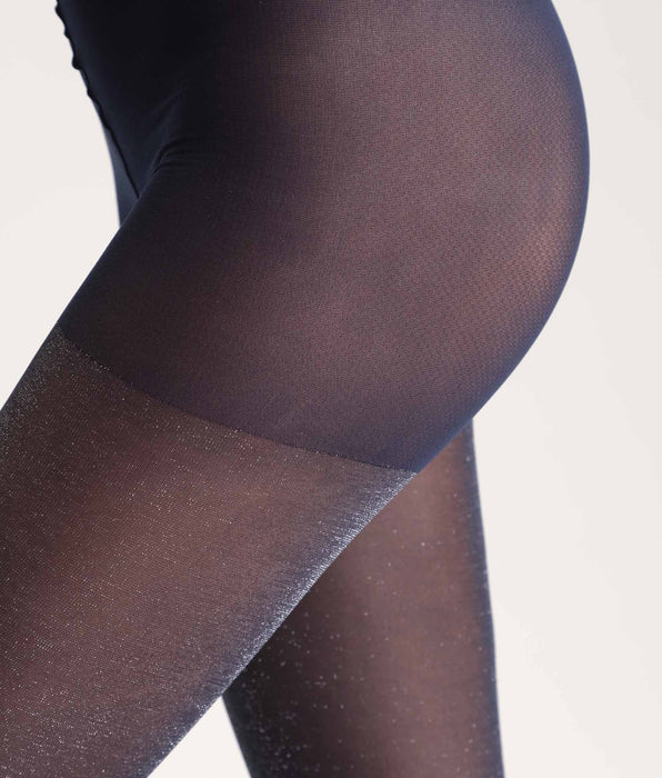 DIM Semi-opake Strumpfhose glänzend marine Dim Style