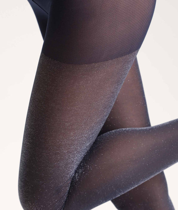 DIM Semi-opake Strumpfhose glänzend marine Dim Style