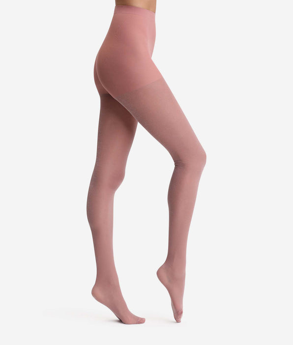 DIM Semi-opaque glänzende Strumpfhose pale rose Dim Style