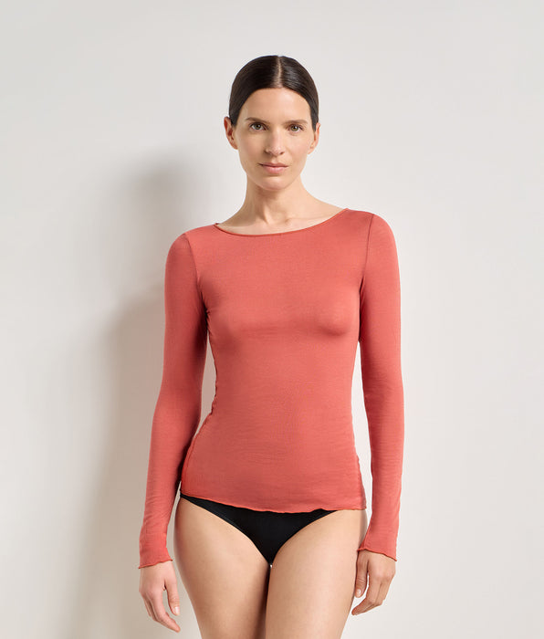 DIM T-Shirt mit Rundhalsausschnitt in der Farbe „Spicy Cinnamon“ von Thermal Light