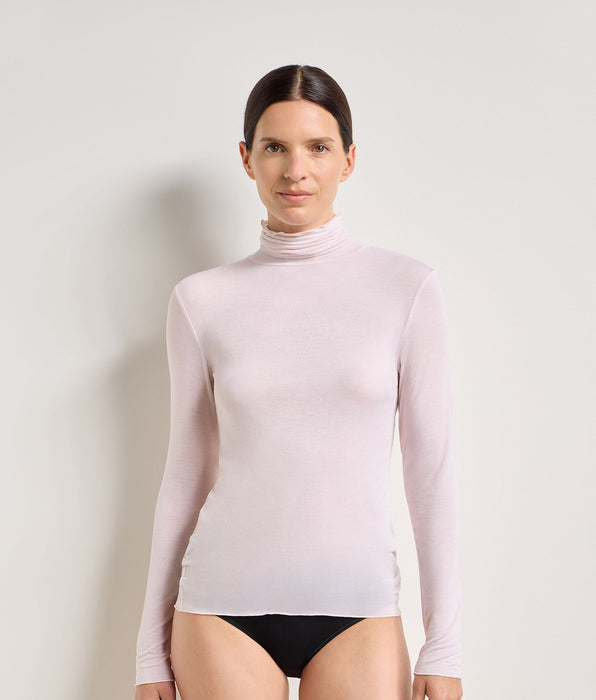 DIM Thermal Light T-Shirt mit Rundhalsausschnitt in zartem Rosa
