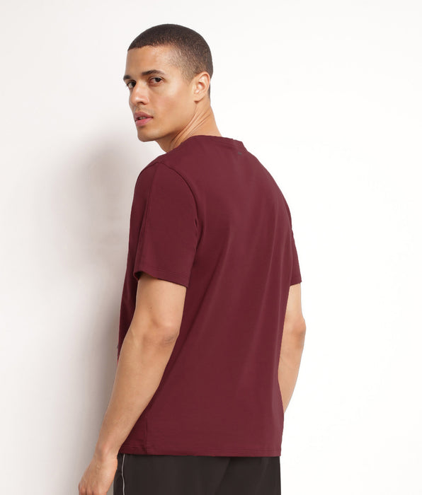 DIM Thermoregulierendes Sport-T-Shirt für Herren aus Bordeaux-Dim-Move-Jersey
