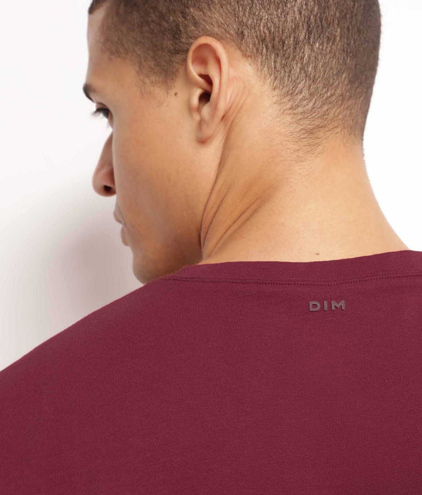 DIM Thermoregulierendes Sport-T-Shirt für Herren aus Bordeaux-Dim-Move-Jersey