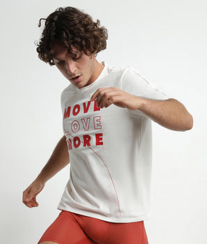 Dim Move thermoregulierendes Sport-T-Shirt für Herren aus Jersey in Rot