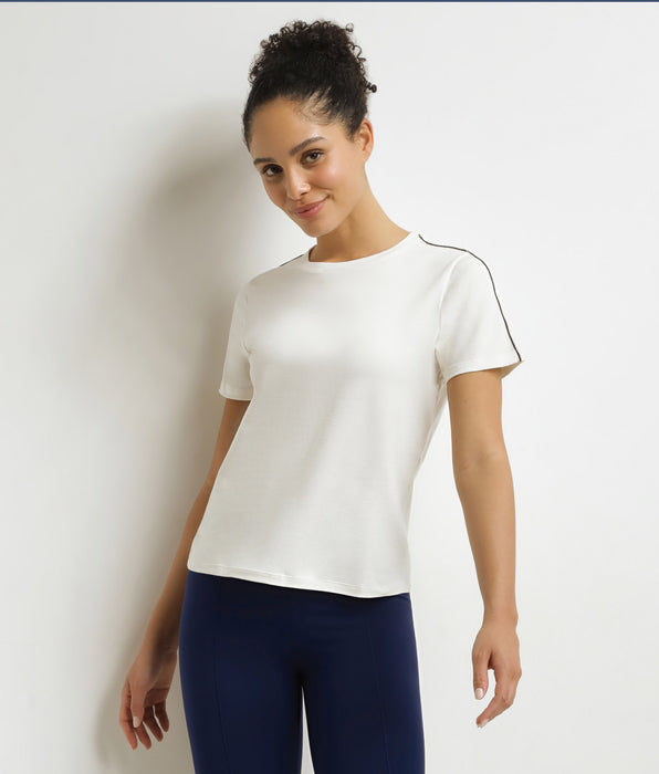 DIM Dim Move thermoregulierendes Damen-Sport-T-Shirt aus Jersey in Ecru