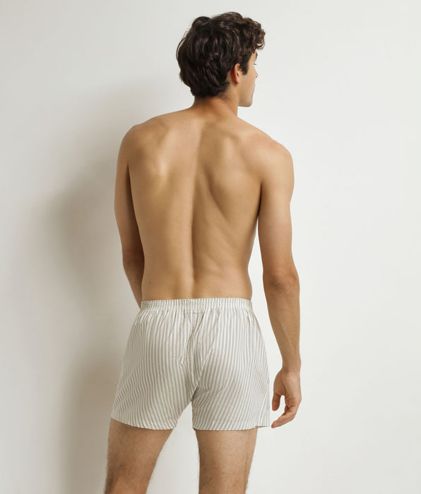 DIM Herren-Unterhose Blau gestreift Baumwolle Stretch
