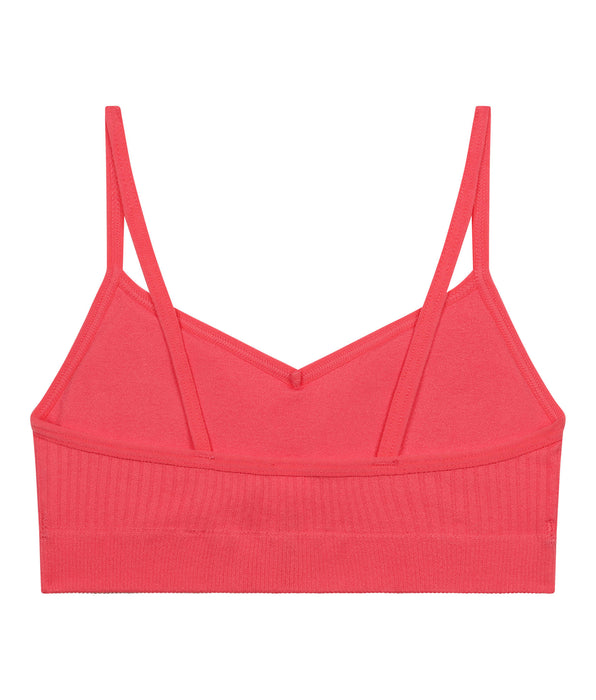 DIM Mädchen-Bustier aus Mikrofaser mit abnehmbaren Schaumstoffeinlagen rosa - Dim